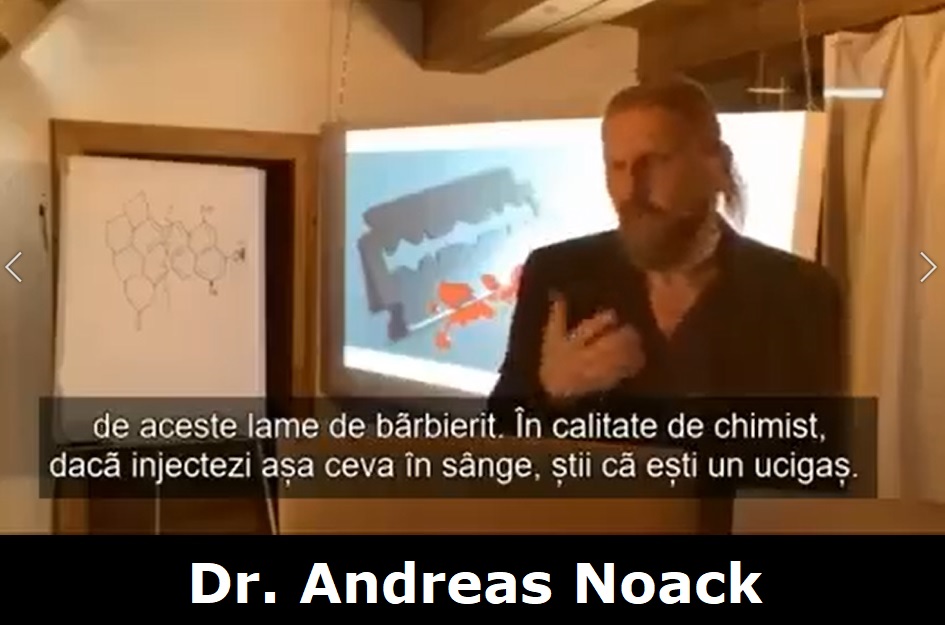 Dr. Andreas Noack: ”Hidroxidul de grafen injectat în corp prin vaccinul anti-Covid-19, practic carbon activ unistrat, are o structură indestructibilă precum niște lame de bărbierit minuscule, cu dimensiuni atomice, biologic nedecompozabile și nedetectabile prin metoda convențională, lame extrem de ascuțite, care, odată intrate în vasele de sânge, le taie producând colapsul persoanei inoculate.” Vorbim așadar de GENOCID MONDIAL… (video)