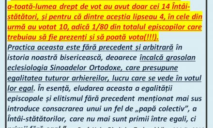 Declarația ortodoxă și antiecumenistă de la Chișinău – 22 iulie 2016