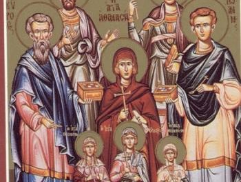 SINAXAR – 31 ianuarie: pomenirea Sfinţilor şi de minuni făcătorilor, doctori fără de arginţi Chir şi Ioan şi a Sfintei Muceniţe Atanasia şi a celor trei fiice fecioare ale ei, Teodota, Teoctista şi Eudoxia