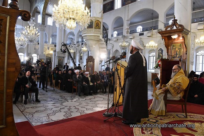 Patriarhul Antiohiei permite unui muftiu musulman să predice in fața ortodocșilor