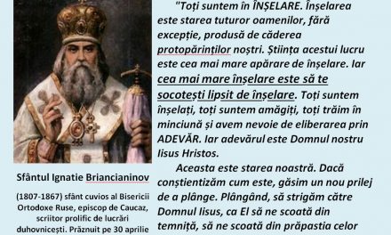 Sfântul Ignatie Briancianinov – Despre starea omului