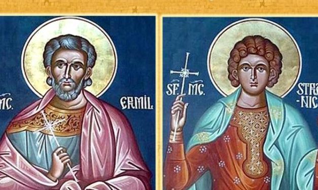 SINAXAR – 13 ianuarie: pomenirea Sfinţilor Mucenici Ermil şi Stratonic (†314)