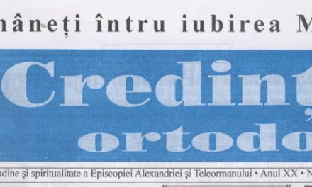Revista Credința ORTODOXĂ nr. 236 – 10 pe octombrie 2016