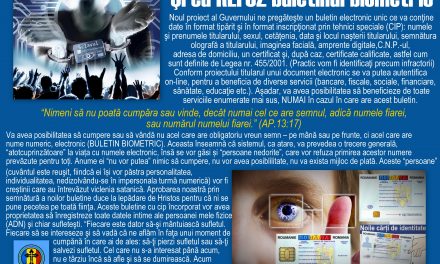 DISTRIBUIŢI! Pliant anti-cip. Şi eu REFUZ buletinul biometric.