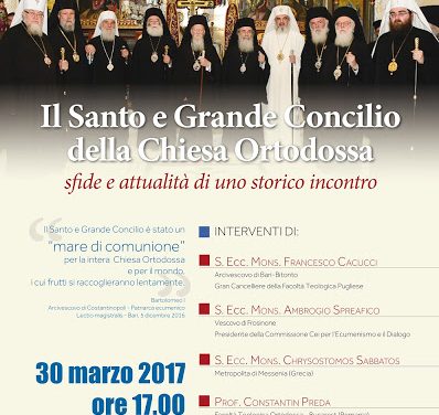 Ecumeniștii fac și ei o sinaxă pe subiectul Creta, cu câteva zile înainte de cea anti-Creta