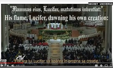 Ceremonia BLASFEMIATOARE (aprilie 2015) în care Papa Francisc pretinde că Lucifer este tatăl lui Iisus Hristos