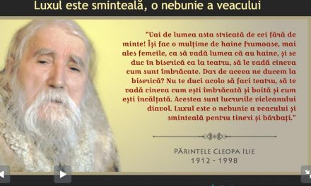 MÂNCA-V-AR RAIUL! – 20 de ani de la trecerea la Domnul a Preacuviosului Părintelui nostru CLEOPA ILIE