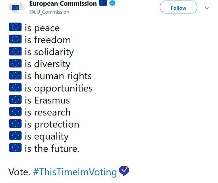 Cu ce seamănă îndemnul la vot al Comisiei Europene?