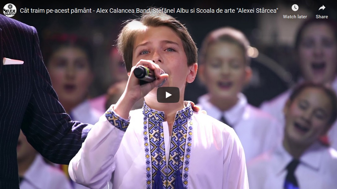 Cât traim pe-acest pământ – Alex Calancea Band, Ștefănel Albu și Școala de arte „Alexei Stârcea”