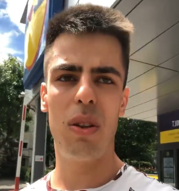 CURAJ români! NU VĂ LĂSAȚI zombizați!  Tânăr de 24 ani, cu ATITUDINE DEMNĂ la supermarket: ”Nu suntem oi! Nu purtăm mască!”