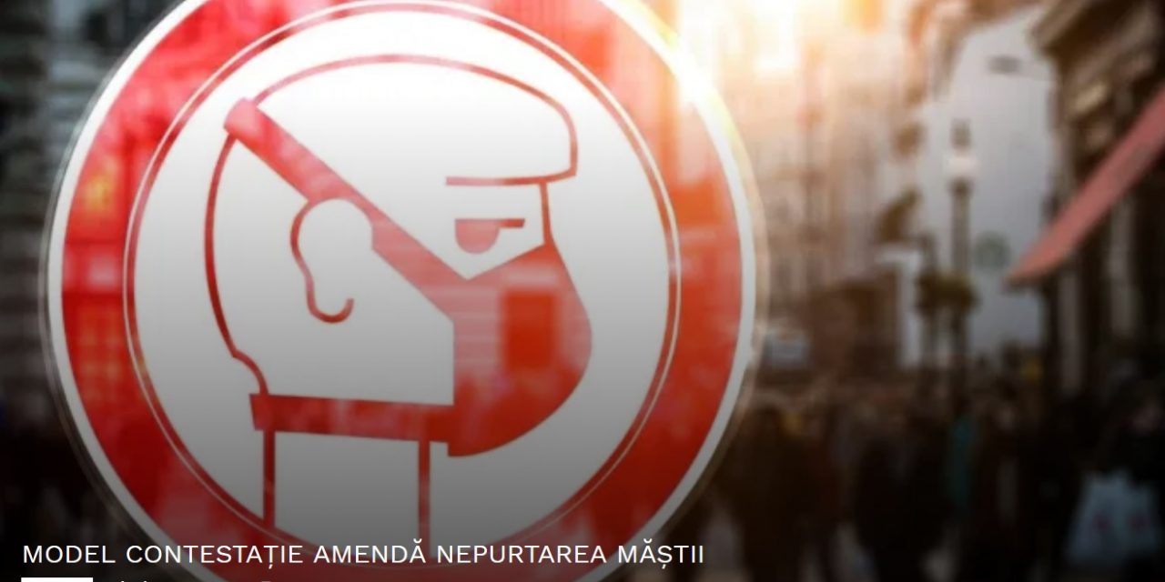 MODEL CONTESTAȚIE AMENDĂ NEPURTAREA MĂȘTII
