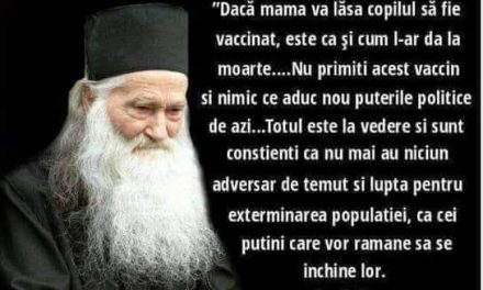 Spuneți oamenilor să nu ia vaccinul și să se pregătească