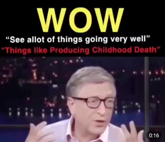 Bill Gates: „Vedem multe lucruri mergând foarte bine, lucruri precum producerea morții copilăriei.”