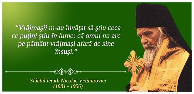 Cuvinte ziditoare de suflet de la Sfântul Nicolae Velimirovici