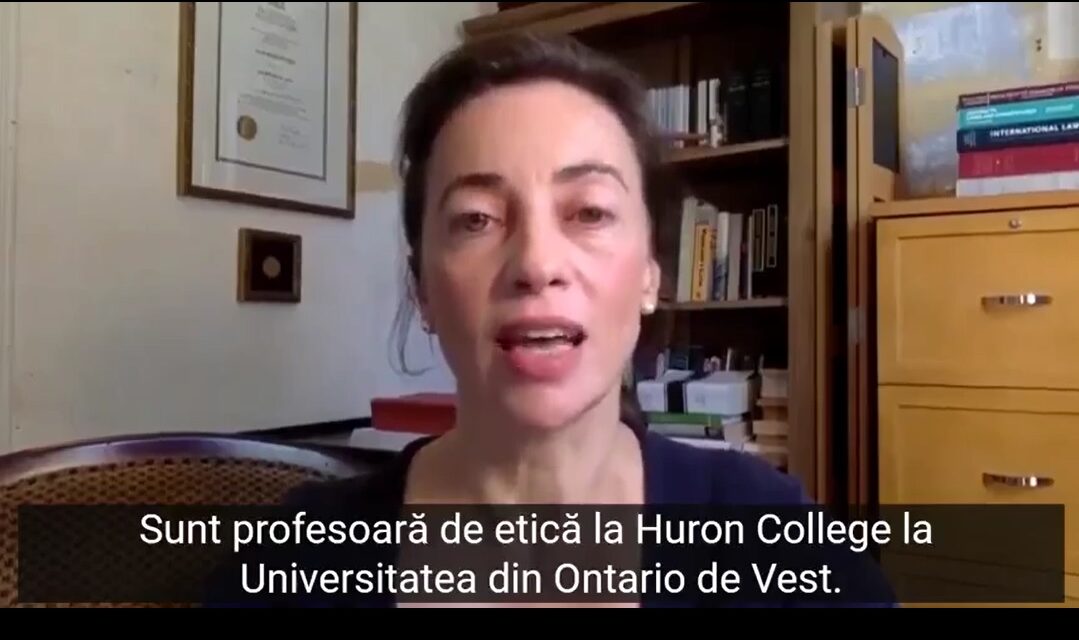 Lecția Profesoarei de etică Julie Ponesse din Canada (video)