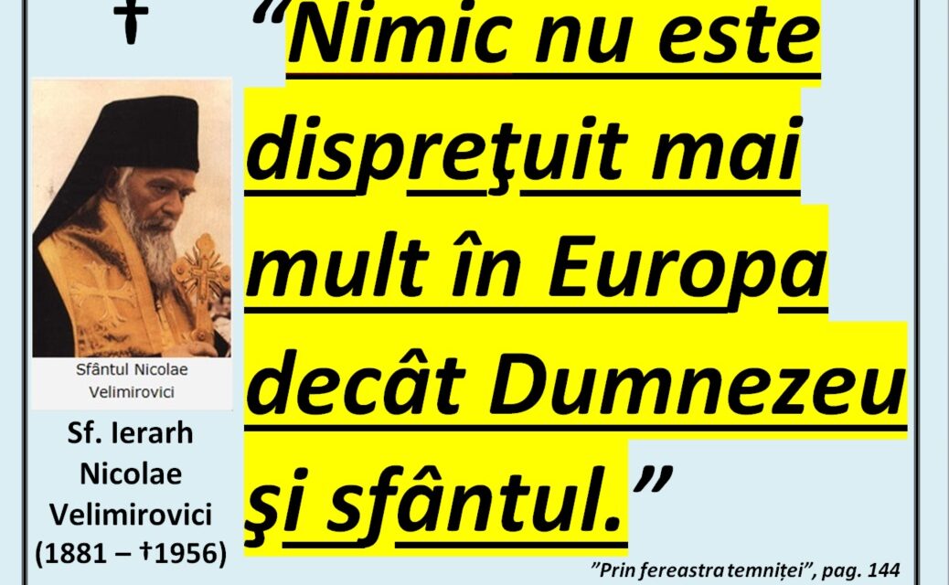 ”Ce este minciuna?” – Sf. Nicolae Velimirovici