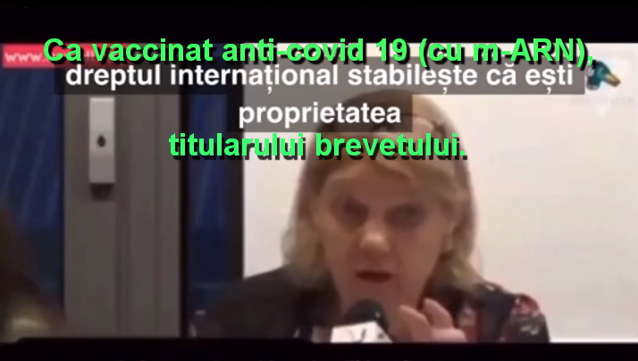 Cea mai mare problemă pentru supraviețuitorii serurilor cu ARN-m este că ei nu vor mai fi considerați, juridic vorbind, ființe umane.  Curtea Supremă a SUA a stabilit, în 2013, că ADNul uman natural nu poate fi patentat. Dar, dacă se intervine asupra lui și se modifică, ființa umană modificată genetic devine proprietatea celui care a patentat ADN ul sintetic. Inclusiv urmașii… !!! (video)