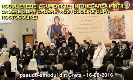 RODUL EREZIEI ECUMENISTE: ÎNTUNECAREA MINȚII! CĂDERE DUPĂ CĂDERE, ROSTOGOLIRE DUPĂ ROSTOGOLIRE!