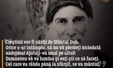 Diavolul are 666 de mreje. În timpurile lui antihrist oamenii vor aştepta salvarea din cosmos. Aceasta va fi cea mai mare înşelare (momeală) a diavolului: omenirea va cere ajutor de la extratereştri, neştiind că aceea sunt demoni.