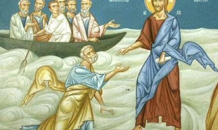 Predica Părintelui Ieronim la Duminica a IX-a după Pogorârea Sfântului Duh – a Sf. Părinți de la primele șase Sinoade Ecumenice; Umblarea pe mare – potolirea furtunii – 14 august 2022