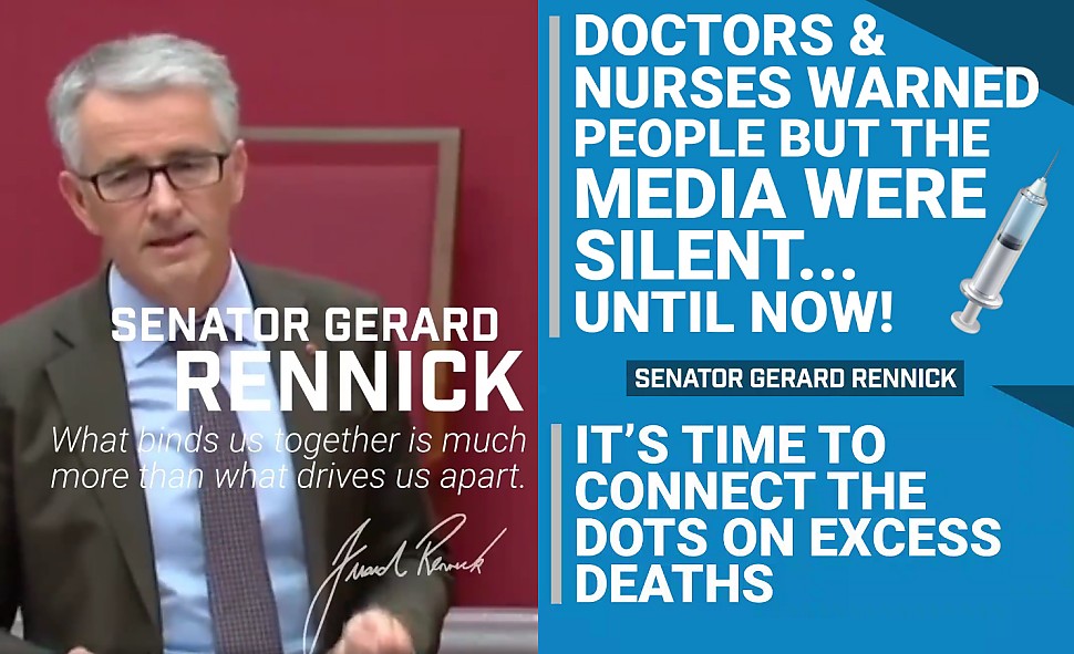 Politicianul pe care nu-l avem. OAMENII MOR și clasa politică TACE. Cel mai brav senator australian denunță viguros CRIMA VACCINĂRII COVID și solicită daune pentru victime. Intervenție extraordinară a lui Gerard Rennick tradusă în limba română (VIDEO)