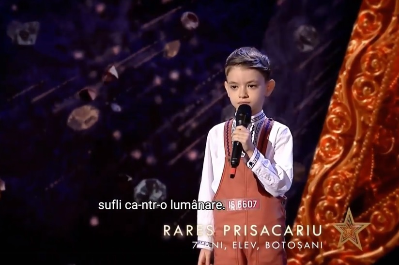 Vocea unui copil – Rareș Prisacariu (7 ani), gândurile tuturor românilor (video)