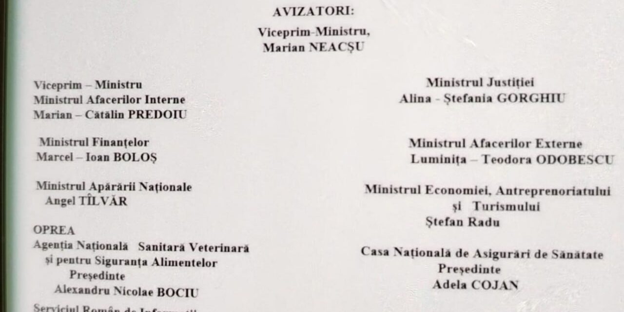 De ce pe Strategia națională de vaccinare semnează șefii Poliției, Justiției, Armatei, SRI, SIE, MAE? Ce treabă au ei cu vaccinurile?