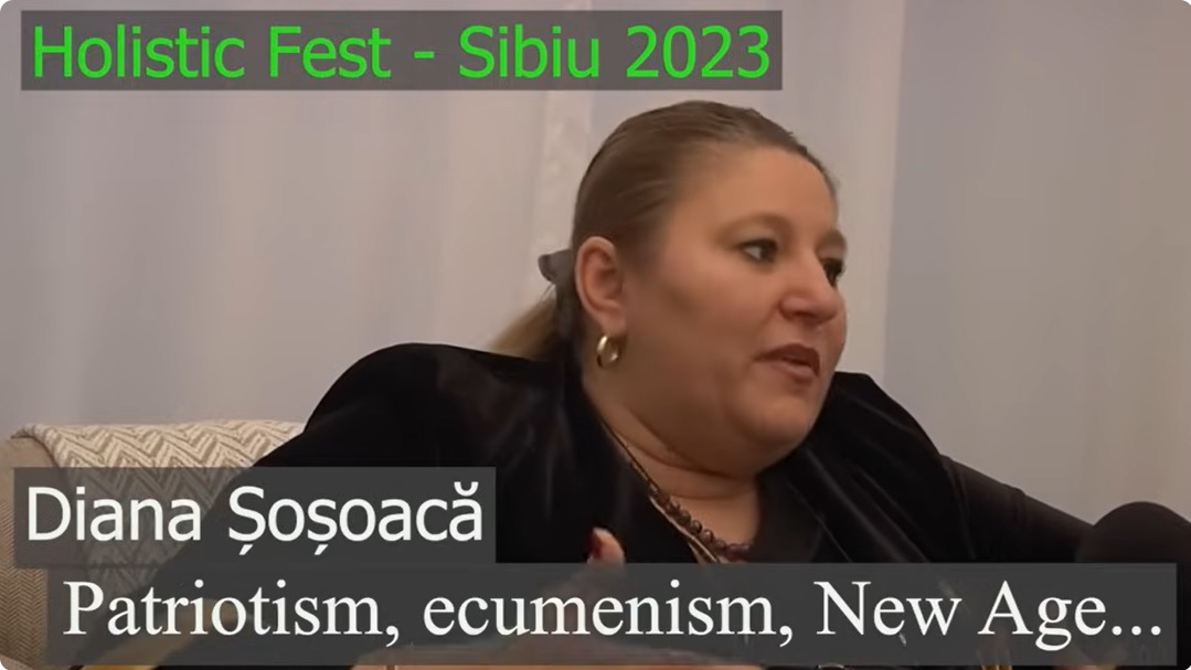 Show Satanist cu Șoșoacă la Festivalul Holistic din Sibiu: Pe unde te duci, vibrația e joasă. Trebuie unificate toate spiritele indiferent de religie. Șaman Dragoman: Așa cum spunea părintele Necula sufletul e nemuritor. E compus din 7 chackre în 7 culori