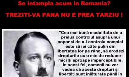 Vă pare cunoscut ceea ce scrie aici? Se întâmplă acum în întreaga lume? Se întâmplă acum în România? TREZIȚI-VĂ PÂNĂ NU ESTE PREA TÂRZIU ! ! !