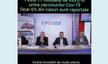 Peste 17 MILIOANE de morți în urma pseudo-vaccinurilor Covid-19. Doar 6% din cazuri sunt raportate . . . (video din ian 2024 – Austria)