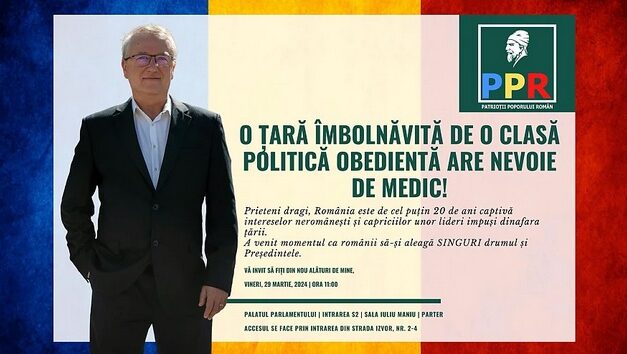 PRIMUL candidat cert la președinție este Doctorul Răzvan Constantinescu, care și-a făcut publică intenția în emisiunea doamnei Anca Alexandrescu