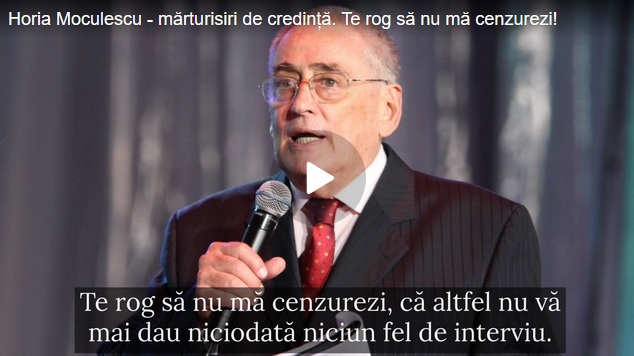 Horia Moculescu la 87 de ani: ”În România nu a existat un holocaust. SĂ NU MĂ CENZURAȚI! Așa este și cu vaccinul. Eu sunt vaccinat de trei ori și fac un COVID. De ce am făcut vaccinul? Numai Dumnezeu m-a salvat!” AUDIO/VIDEO