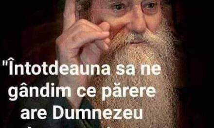 „Adevărul trebuie apărat cu orice chip. Pentru că tu, apărându-l, toate cerurile ştiu, toată Împărăţia de sus ştie că tu ai apărat adevărul, şi nu te lasă! … Da, Dumnezeu dă harul, dar nu le dă la milogi, le dă la eroi. Pentru adevăr trebuie să şi mori, nu numai să-ţi pierzi serviciul – Părintele Arsenie Papacioc