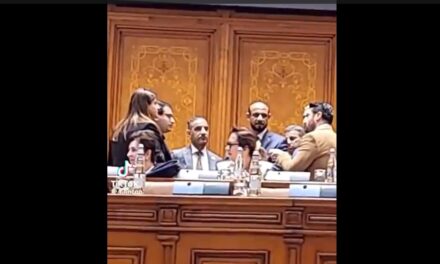 Din ciclul ”Antiromânism la paroxism” – Bătaie de joc în Parlamentul României: În timp ce românii care nu-s parlamentari nu pot intra în incinta Parlamentului decât în condiții stricte, grupuri de străini complotează nestingheriți la masa prezidiului…