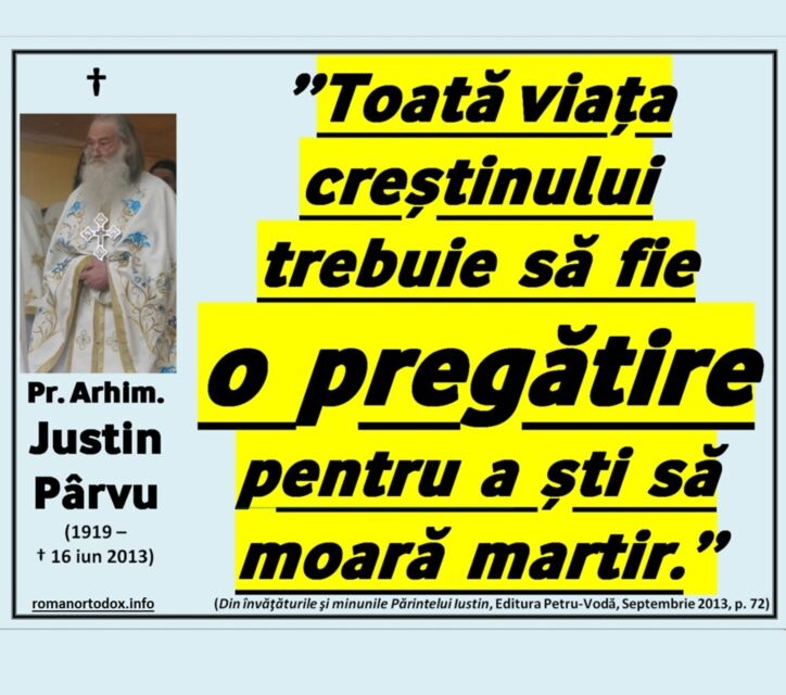 Modelul creștin în familie – Sf. Părinte Justin Pârvu