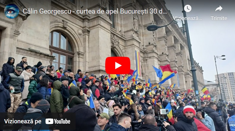 PROCESUL S-A ÎNCHEIAT – SRI ȘI SIE NU AU NICI O DOVADĂ! LIVE TEXT DE LA ȘEDINȚĂ. Manifestație pentru susținerea lui Călin Georgescu, la Curtea de Apel București. Se strigă LIBERTATE!, JUSTIȚIE – NU CORUPȚIE!, ÎNAPOI – TURUL II, VREM SĂ VOTĂM!