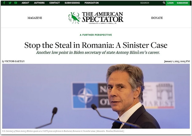 Ce a citit Donald Trump în prima zi a anului 2025: ”Opriți hoția în România – Un caz sinistru. Încă un punct de decădere în cariera secretarului de stat al lui Biden, Antony Blinken”.  TRADUCERE INTEGRALĂ