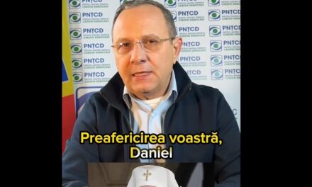 Mesajul președintelui PNȚCD adresat patriarhului Daniel (video)
