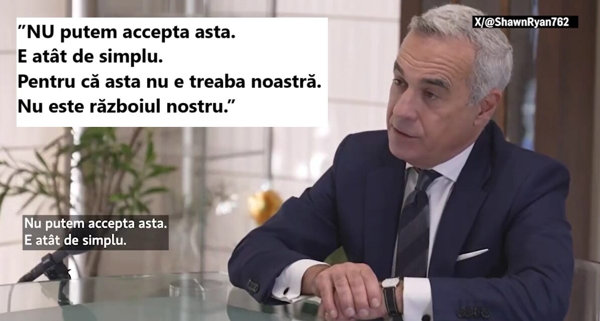 ISTORIA SE SCRIE ACUM !:  Au încercat să ne înșele pe toți clamând că NATO e defensivă… De fapt, e diabolic de ofensivă…  Poporul român prin Călin Georgescu: ”NU putem accepta asta. E atât de simplu. Pentru că asta nu e treaba noastră. Nu este războiul nostru.” (video)