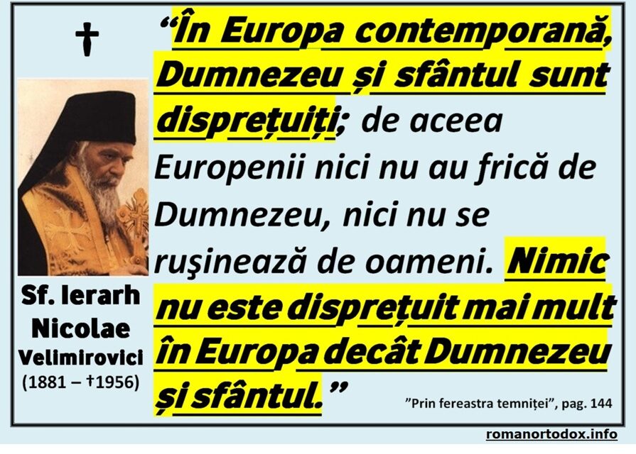 Predica Sfântului Nicolae Velimirovici despre etică si tehnologie