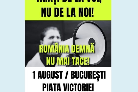 A tăcea înseamnă a accepta – Răzvan Constantinescu: A VENIT ZIUA! Ne vedem în Piața Victoriei la ora 17:00!