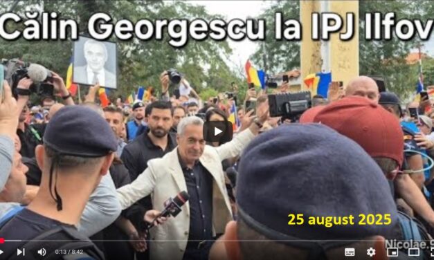 Câștigătorul alegerilor prezidențiale anulate, Călin Georgescu, de la IPJ Ilfov: ”Dacă nu aș fi fost interzis, ilegal și total abuziv, astăzi s-ar fi vorbit de Pacea de la București! – AUR trebuie să facă mult mai multe lucruri pentru români!” – 25 august 2025 (video)