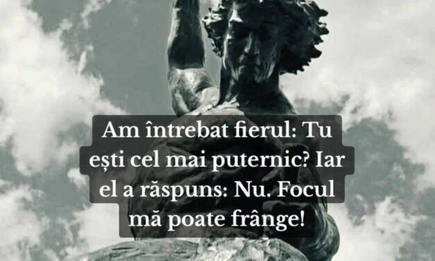 Am întrebat fierul: tu ești cel mai puternic?