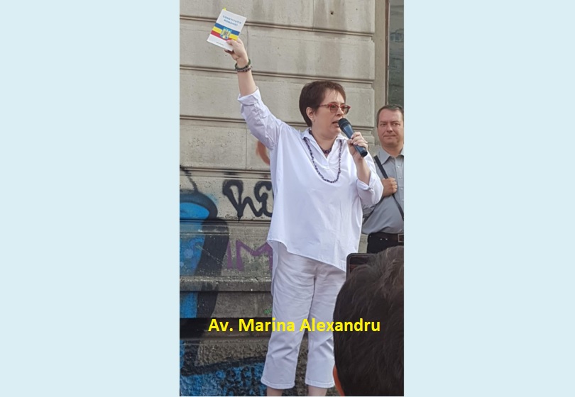 Mesaj extrem de IMPORTANT al Av. Marina Alexandru. (video)