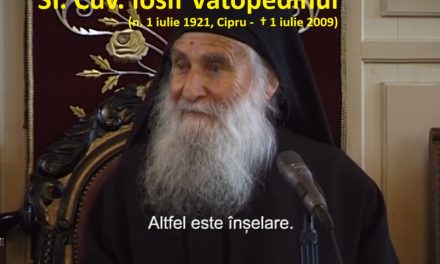 Sf. Cuvios Iosif Vatopedinul: „Nu vom reuși nimic dacă nu ne lepădăm cu totul de voința noastră”