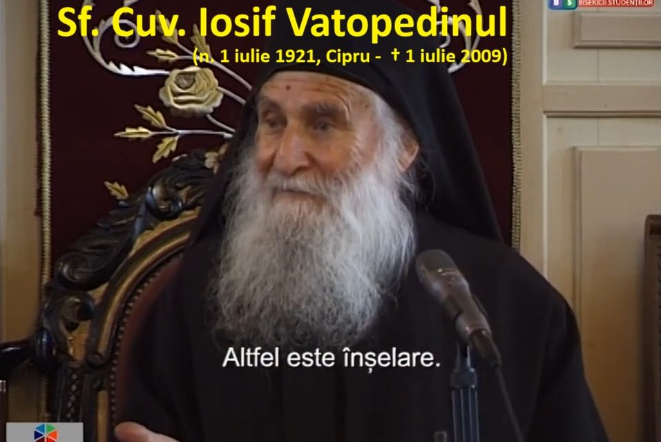 Sf. Cuvios Iosif Vatopedinul: „Nu vom reuși nimic dacă nu ne lepădăm cu totul de voința noastră”