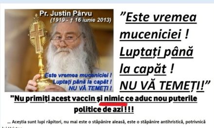 Pr. Arhimandrit Justin Pârvu: ”Preotul din fața altarului nu vorbește nimic.”