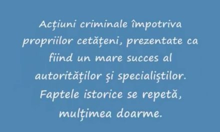 GENOCIDUL DE STAT – EPIDEMIILE CA ARMĂ (video)